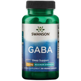 GABA Maximum Strength 750 mg 60 Veg Caps Swanson