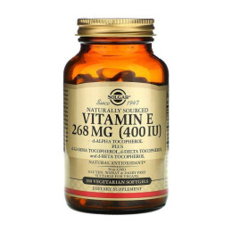 Вітамін Е Vitamin E 268 mg 100 softgels Solgar