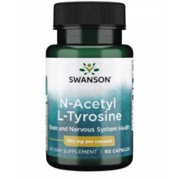 N-ацетил-L-тирозин Swanson N-Acetyl L-Tyrosine 350 mg 60 caps Swanson