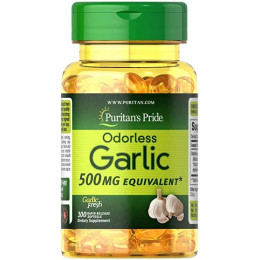 Odorless Garlic 500 mg 100 Rapid Release Softgels Puritan's Pride