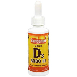 Liquid Vitamin D3, 5000 IU, 2 fl oz (59 mL) Dropper Bottle Sundance