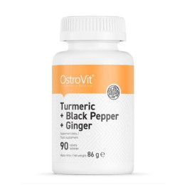 Натуральные добавки Ostrovit Turmeric + Black Pepper + Ginger 90tabl OstroVit