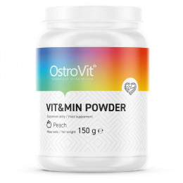 Комплекс вітамінів та мінералів Ostrovit Vit&Min Powder 150 g (Peach) OstroVit