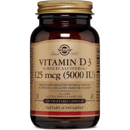 Вітамін Д3 Vitamin D3 5000 IU 120 caps Solgar