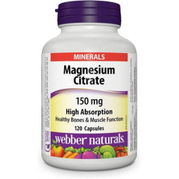 Магний Цитрат Webber Naturals Magnesium Citrate 150 mg 120 caps Webber Naturals