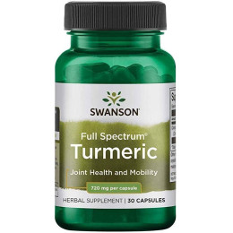 Куркума Swanson Full Spectrum Turmeric 720 mg 30 Caps Swanson