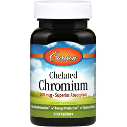 Chelated Chromium 200 mcg 300 Tablets Carlsson