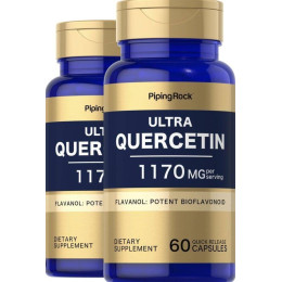 Кверцетин Piping Rock Ultra Quercetin, 1170 mg (per serving), 60 Quick Release Capsules Piping Rock