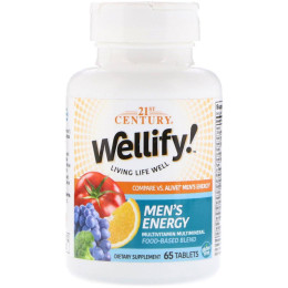 Витамины для мужчин Wellify! Men's Energy, Multivitamin Multimineral, 65 Tablets 21st Century