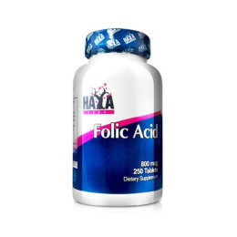 Фолиевая кислота Haya Labs Folic Acid 800mcg 250 tabl