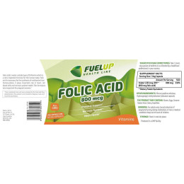 Folic Acid 800 mcg, 120 vcaps