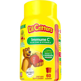 Мультивітаміни для дітей L’il Critters Immune C Plus Zinc & Vitamin D 60 Gummies L il Critters