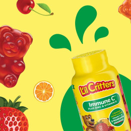 Мультивитамины для детей L’il Critters Immune C Plus Zinc & Vitamin D 60 Gummies L'il Critters