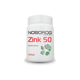 Цинк Nosorog Nutrition Zink 50 100 таб NOSOROG