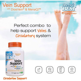 Vein Support with DiosVein and MenaQ7, 60 Veggie Caps Doctor's Best