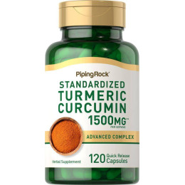 Куркумин Piping Rock Turmeric Curcumin Standardized Advanced Complex, 1500 mg (per serving), 120 Quick Release Piping Rock