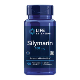 Силимарин для здоровья печени Life Extension Silymarin 100 mg 90 Vegetarian Capsules Life Extension