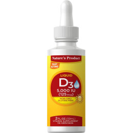 Liquid Vitamin D3, 5000 IU, 59 ml Dropper Bottle