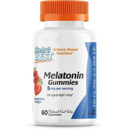 Мелатонин Melatonin Gummies 2.5 mg, 60 Gummies (Strawberry Delight) Doctor's Best