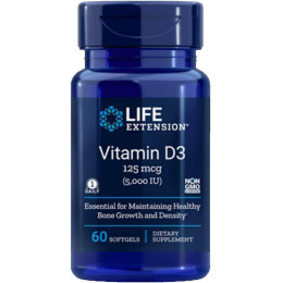 Вітамін Д3 Life Extension Vitamin D3 5,000 IU 60 Softgels Life Extension