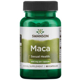 Екстракт кореня маки Swanson Maca 500 mg 60 caps Swanson