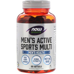 Витаминно-минеральный комплекс для мужчин NOW Men's Active Sports Multi 180 softgels