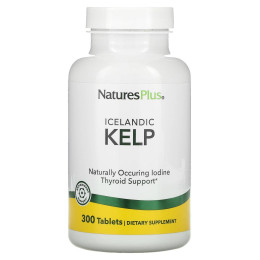 Бурые водоросли Nature's Plus Icelandic Kelp 300 Tablets Nature's Plus