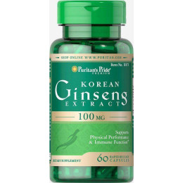 Корейский женьшень Puritan's Pride Korean Ginseng 100 mg 60 capsules Puritan's Pride