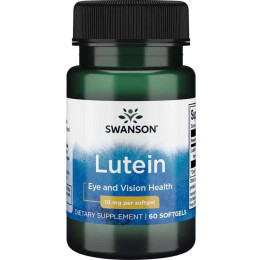 Lutein 10mg 60 Sgels Swanson