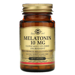 Мелатонин Solgar Melatonin 10 mg 60 Tablets Solgar