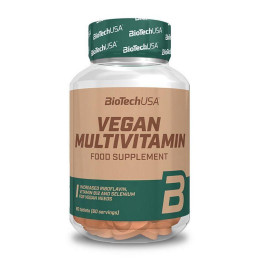 Веганский мультивитаминный комплекс BioTech Vegan Multivitamin 60 tabs BioTech