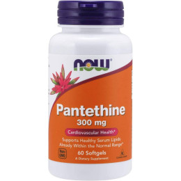 Пантетин Now Pantethine 300 mg 60 softgels GMP