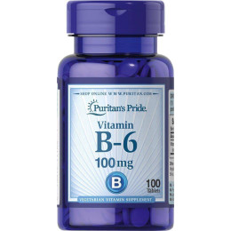 Витамин В6 Puritan's Pride Vitamin B-6 100 mg 100 Tablets Puritan's Pride