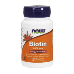 Біотин NOW Biotin 1000 mcg 100 caps