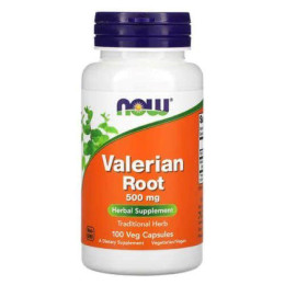 Корінь валеріани Now Valerian Root 500 mg 100 Caps GMP