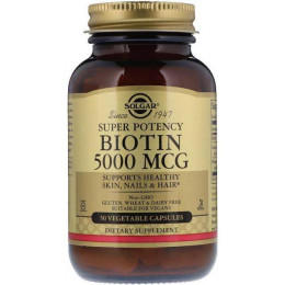 Биотин Solgar Biotin 5000 mcg 50 veg caps Solgar