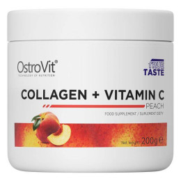 Колаген Collagen + Vitamin C 200 g (Peach) OstroVit