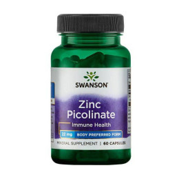 Піколінат цинку Swanson Zinc Picolinate 22 mg 60 Caps Swanson