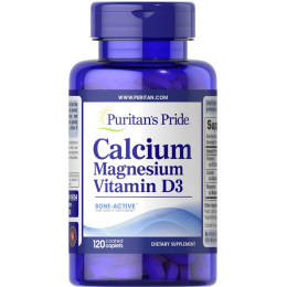 Кальций, магний и витамин D3 Puritan's Pride Calcium Magnesium Vitamín D3 120