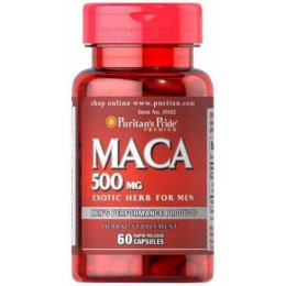 Пищевая добавка Мака Puritan's Pride Maca 500 mg 60 caps Puritan's Pride