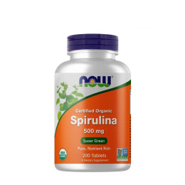 Спіруліна Now Spirulina 500mg 200tabl