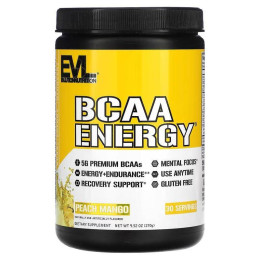 Аминокислоты EVLution Nutrition BCAA Energy 270g (Peach Mango) Evlution Nutrition