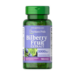 Экстракт черники Puritan's Pride Bilberry Fruit Extract 1000 mg 90 Softgels Puritan's Pride