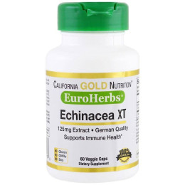 Екстракт ехінацеї California Gold Nutrition Echinacea Herb Extract 80 mg 60 Veggie Capsules California Gold Nutrition