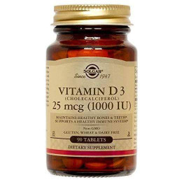 Вітамін D3 Solgar Vitamin D3 1000 IU 90 tabl Solgar