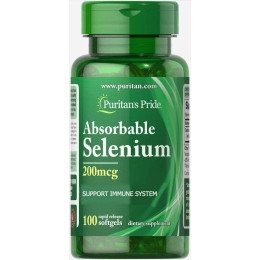 Абсорбований селеніум Puritan's Pride Absorbable Selenium 200 mcg 100 softgel Puritan's Pride