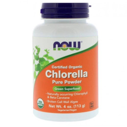 Хлорелла NOW Chlorella Pure Powder 113 g