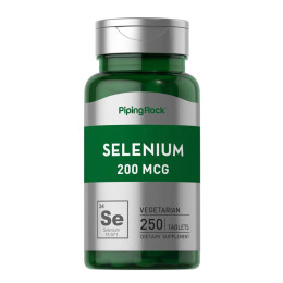 Селен Piping Rock Selenium 200 mcg 250 Tablets Piping Rock