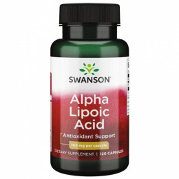 Альфа-ліпоєва кислота Swanson Alpha Lipoic Acid 100 mg 120 Caps Swanson