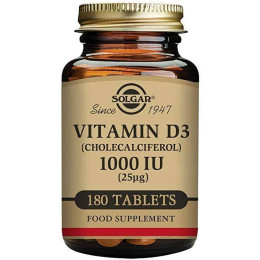 Вітамін D3 Solgar Vitamin D3 1000 IU 180 tabs Solgar